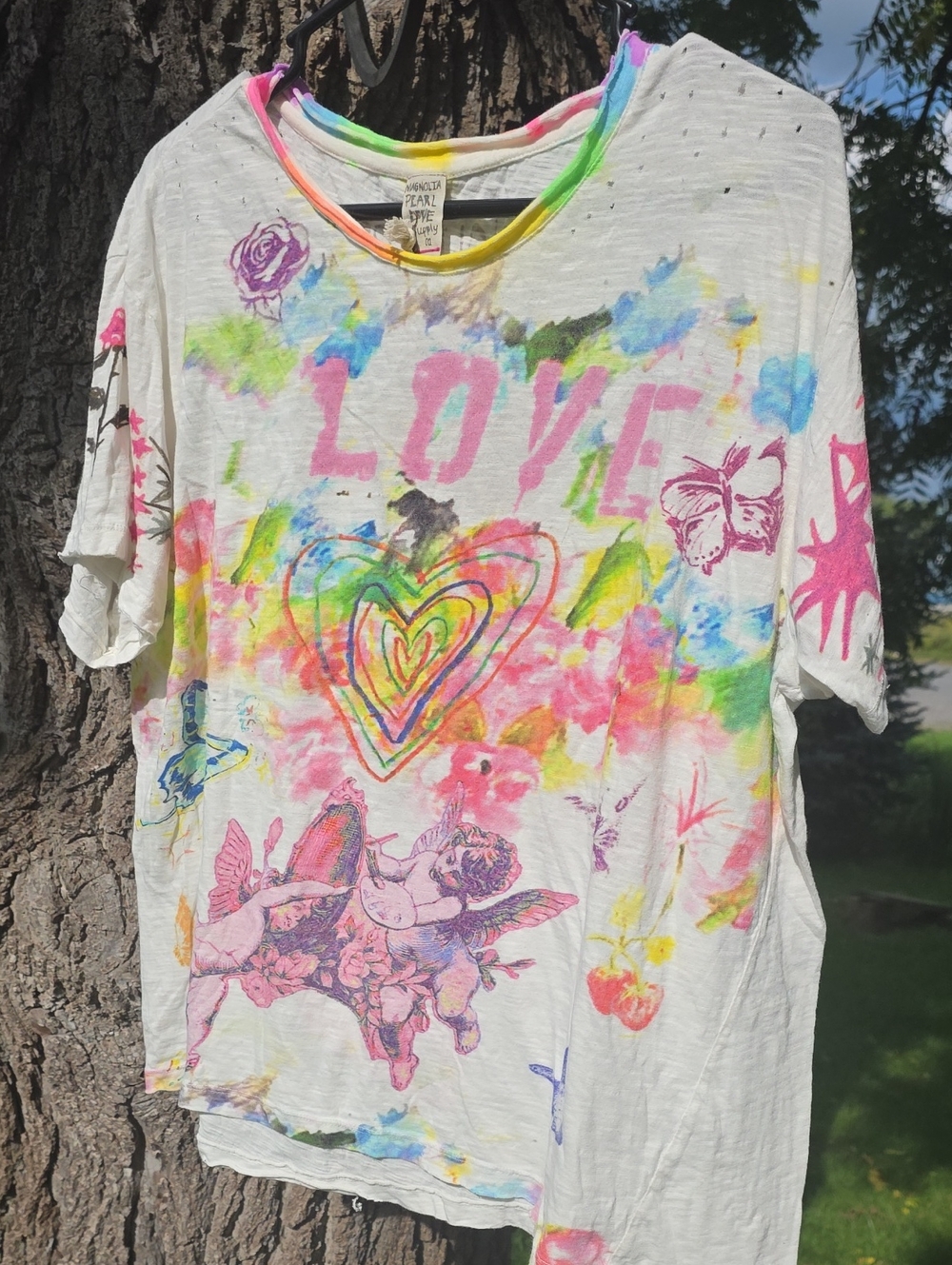 MP Painting Clouds Tee - NWT - White / Multicolor, One Size Fits Most (OSFM)